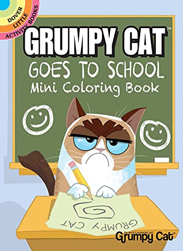 Grumpy Cat Goes to School Mini Coloring Book , John Kurtz